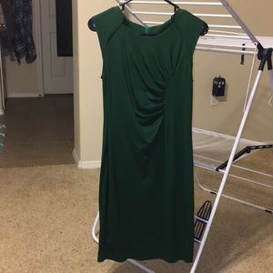 Green Knee Length Dress